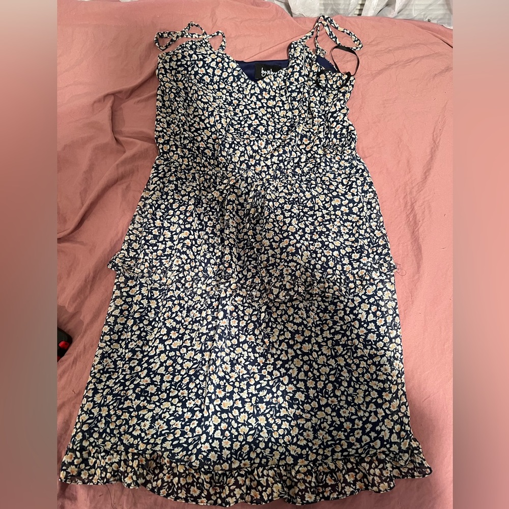 By & By Navy floral dress